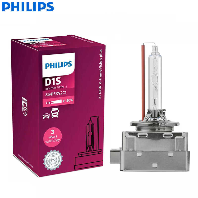 々 X-Treme Vision Plus D1s Xv2 4800K หลอดไฟซีนอนสว่างมาก + 150% หลอดไฟ H