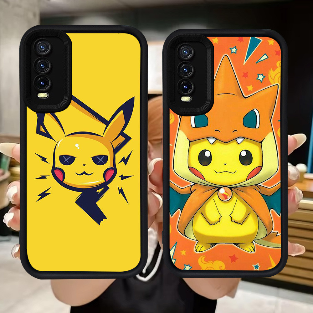Q108 Pikachuปลอกอ่อนสําหรับVIVO Y12s Y11s Y400 Y20 Y66 Y20s V15 Y20i S1 Pro Y83 V17 V19 Neo