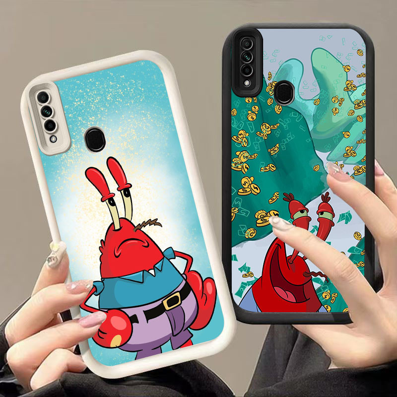 YZ-180 SpongeBob Mr. Krabs ปลอกกันกระแทกสําหรับ OPPO Realme Narzo Reno 20A 6i A91 C3 5 5s 10A 3 10 A