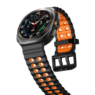 Ocean สายซิลิโคนสําหรับ Samsung Galaxy Watch 9/8 40 มม.44 มม.สร้อยข้อมือสําหรับ Galaxy Watch 8 คลาสสิก 46 มม.สายรัดข้อมือ