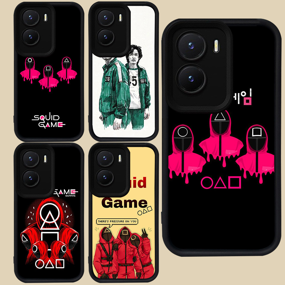 ปลอกสีดําสําหรับ VIVO Y16 T4 IQOO 13 Z10 Z9X Y35 Z9 Y75 Y55 Y22s Y01 Y15a Y15s Y56 Y22 5G R38 เกมปลา