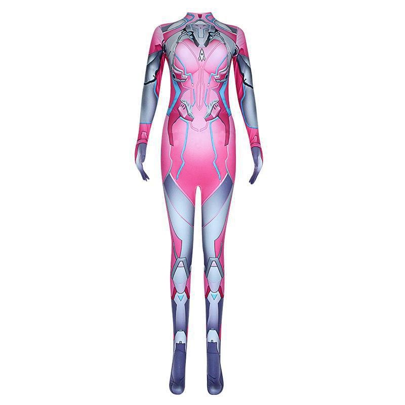 BodySuit Spandex แบบ Evangelion Asuka สำหรับ.Cosplay, Halloween และบทบาทสมมุติ