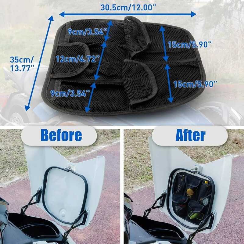 ▥ ตาข่ายกระเป๋าสัมภาระด้านหน้าสำหรับรถสไปเดอร์ F3 F3s มอเตอร์ไซค์ F3l F3t ถอดออกได้2024 2015ถุง