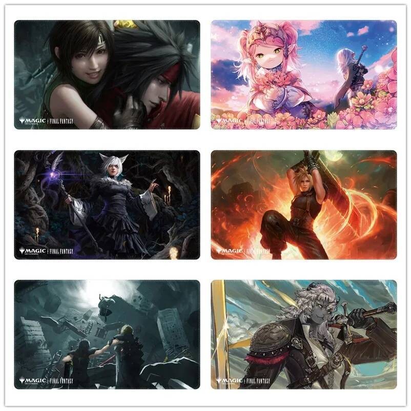 60*35*0.2 ซม.Trade การ์ดเกมอุปกรณ์เสริม MTG การ์ดเกม DIY Magic PlayMat Final Fanta Series Cloud Yshtola คอลเลกชันของเล่น