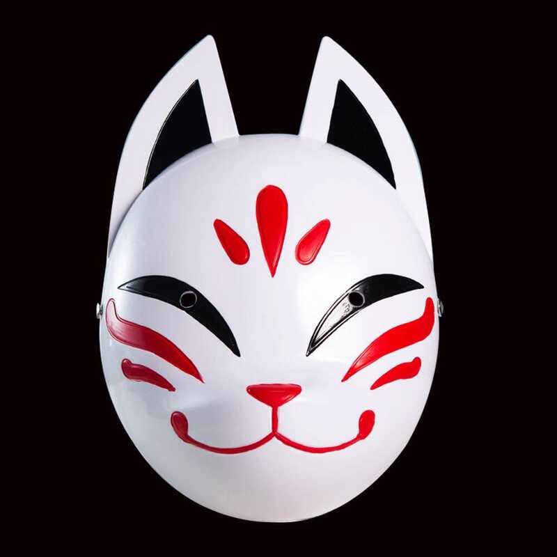 หรูหราหนาเรซิ่น Genshin Cherry Blossom หน้ากาก Big Drawing COS Ayama Prom Party Fox หน้ากากฮาโลวีน
