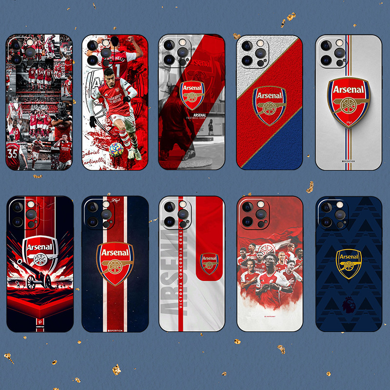 สําหรับ iPhone 5 5S 6 6S 7 8 Plus Arsenal FC เคสโทรศัพท์ป้องกันการตก