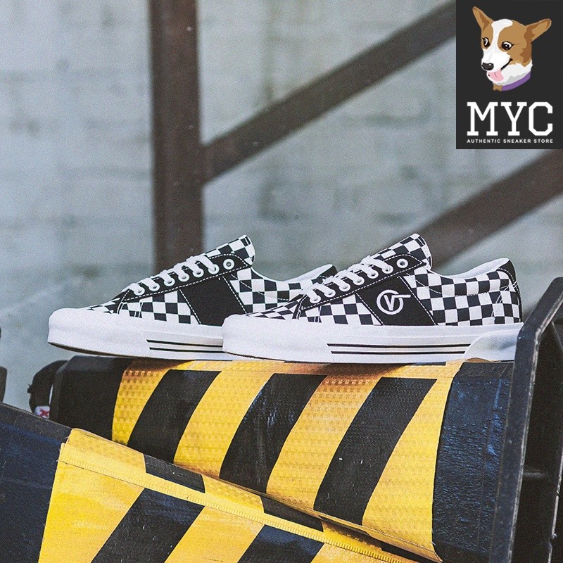 ♞,♘,♙Onhand 2 สี Vans Vault Og Sid LX Retro Leopard Sail สเก็ตบอร์ด Vn0a4u13ows/Vn0a4u13xc8 รองเท้า