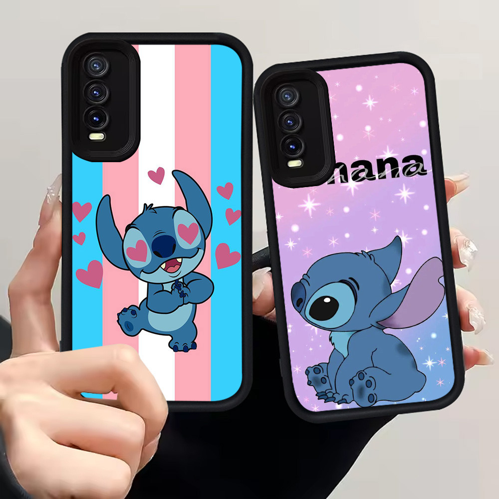 H111 เคสตะเข็บน่ารักสําหรับ VIVO Y28 Y22 Y15S Y15A Y22S Y01 Y56 Y16 5G