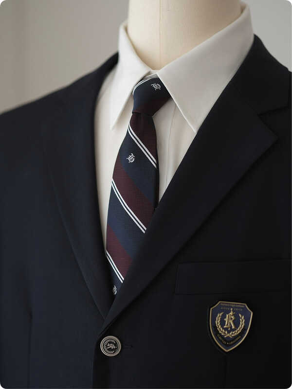 [] Chitai DK Uniform School Tie Campus Stripes High-End All-Match Casual