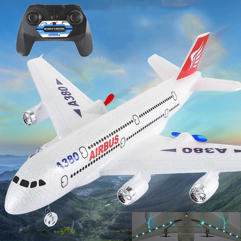 ➧ แอร์บัส A380 RC เครื่องบิน Drone ของเล่นเครื่องบินควบค