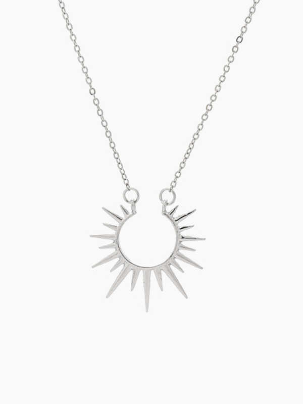 Sun Cider Decor Metallic Necklace สร้อยคอผู้หญิงสร้อยคอจี้พระอาทิต