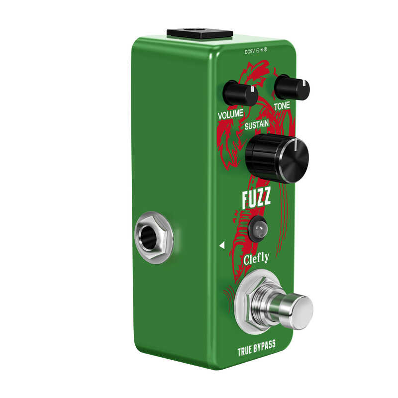 ➧ Clefly Pedal,แฟชั่น Pedal,คลาสสิกมินิ Fuzz Electric Guitar Pedal อย่าง