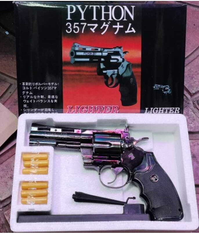 ไฟแช็ก ไฟแช็กpython 357* ไม่ใส่วัตถุไวไฟในตัวสินค้า*พ