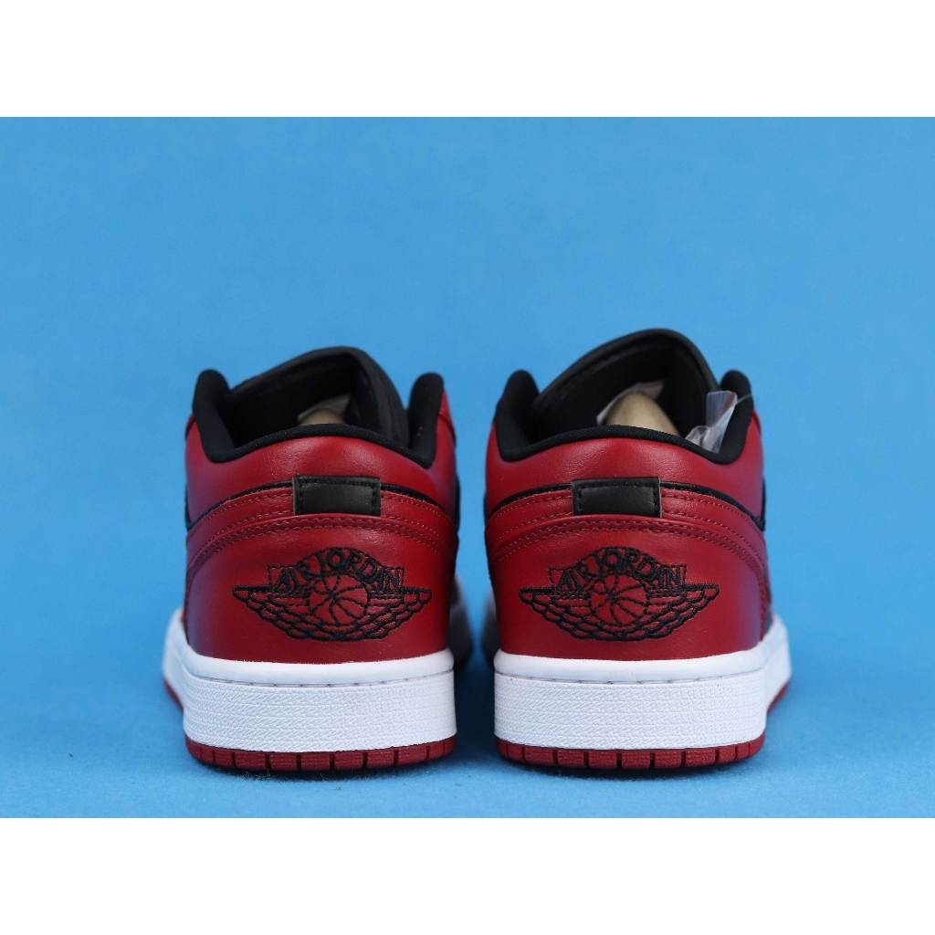 ♞,♘ไนกี้ อจ1 สีแดง 553558- 606/nike Air Jordan 1 Low Jordan 1st Generation Jordan 1 Low-Top รองเท้า