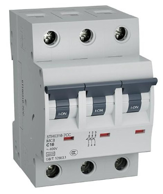 YTH 5TH6325-7CC H20 Series เซอร์กิตเบรกเกอร์ขนาดเล็ก 3P C25A