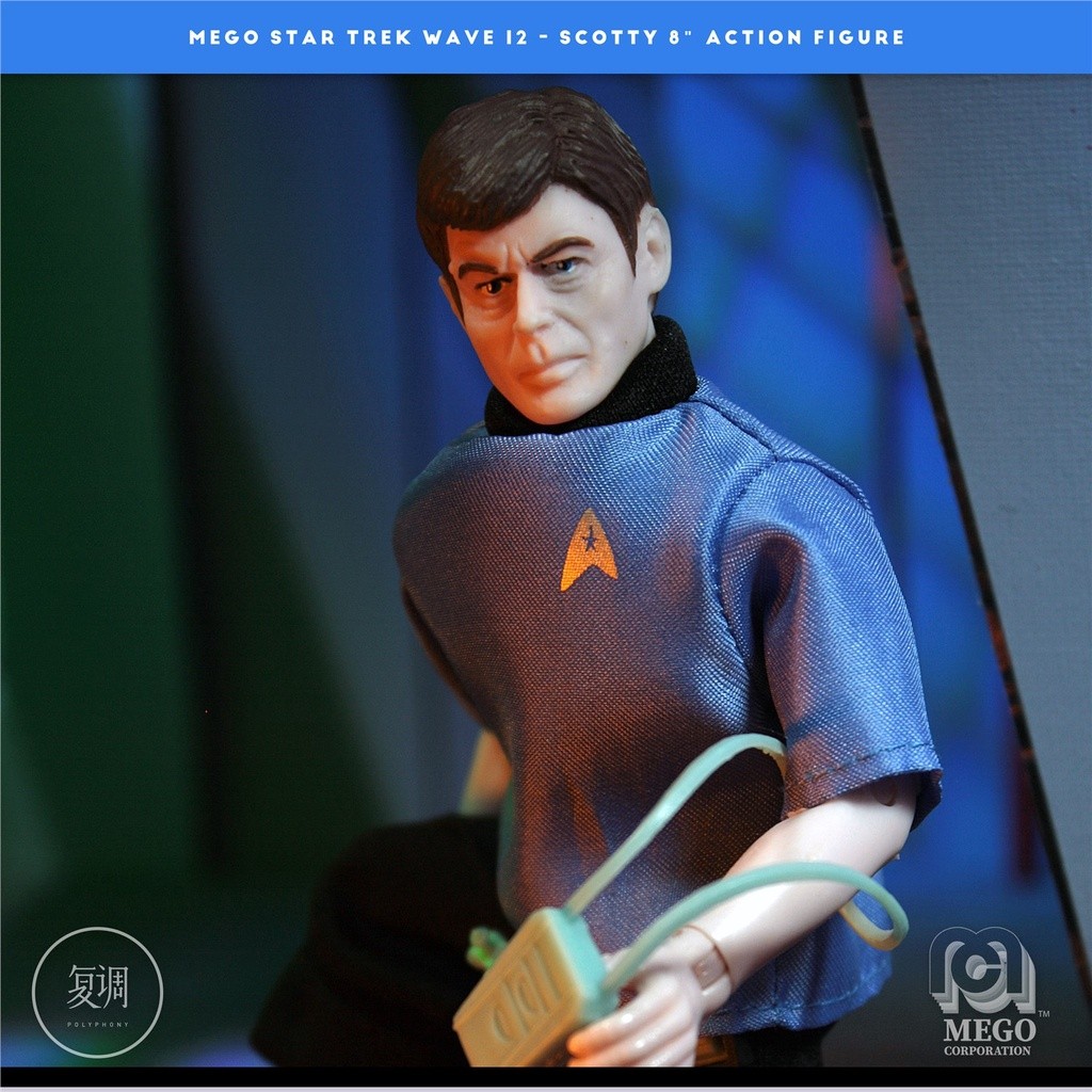 Mego Star Trek Star Trek การ์ดแขวนเคลื่อนย้ายได้ 8 นิ้ว