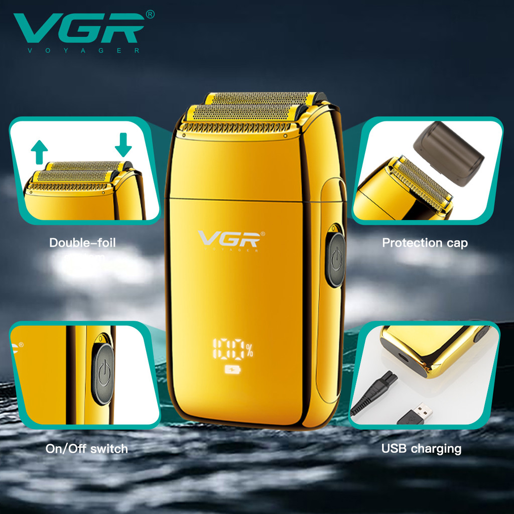 V-399 VGR  โกนแบบชาร์จไฟได้เครื่องตัดแต่งลูกสูบ โก