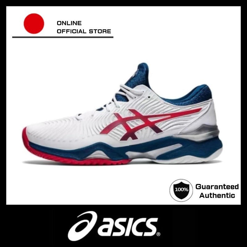 【3 color】Authentic ASlCS Court FF 2 Comfort mesh Breathable Tennis Shoe for men running shoes