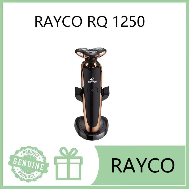 RAYCO RQ1250 Men's Intelligent Display Electric Shaver Full Body Water Wash 4D Rechargeable