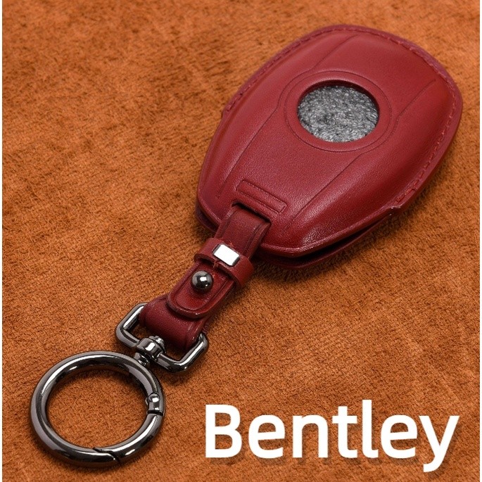 Bentley car key cover Flying Spur Continental Bentayga Mulsanne key leather protective case