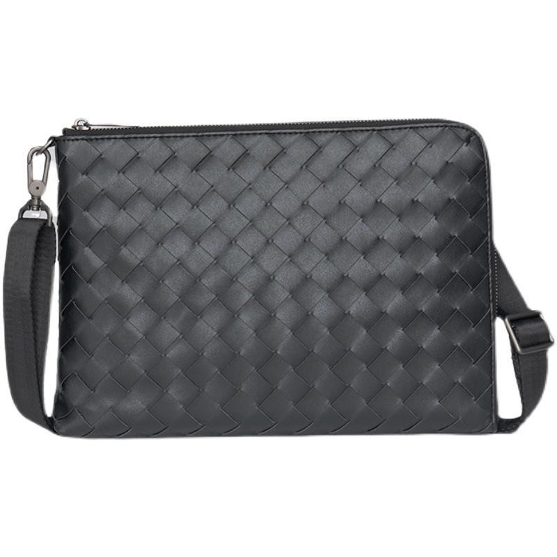 Bottega Veneta BV Clutch Mens Casual Large Capacity Mens Clutch Large Capacity IPad Bagทอไหล่กระเป๋า