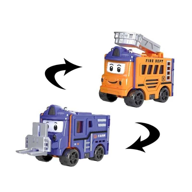 LY Toy Car Transforming Vehicle Construction Car Toddler Early Learning Toy