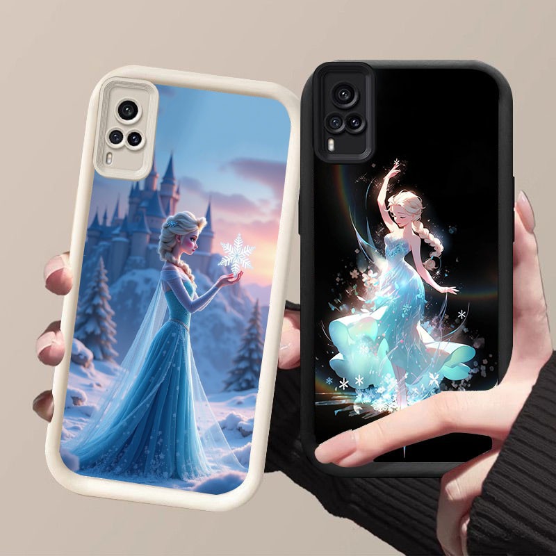 BK-15 Frozen Princess เคสสวยมากสําหรับ VIVO Y51 Y53s V21 Y51S Y51A Y31 V21E Y33 Y73 2020 2021