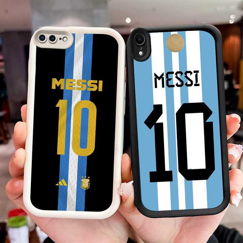 เคสกันกระแทกสําหรับ iPhone XR X XS 6 7 8 Max Plus WF1 Argentina Messi 10