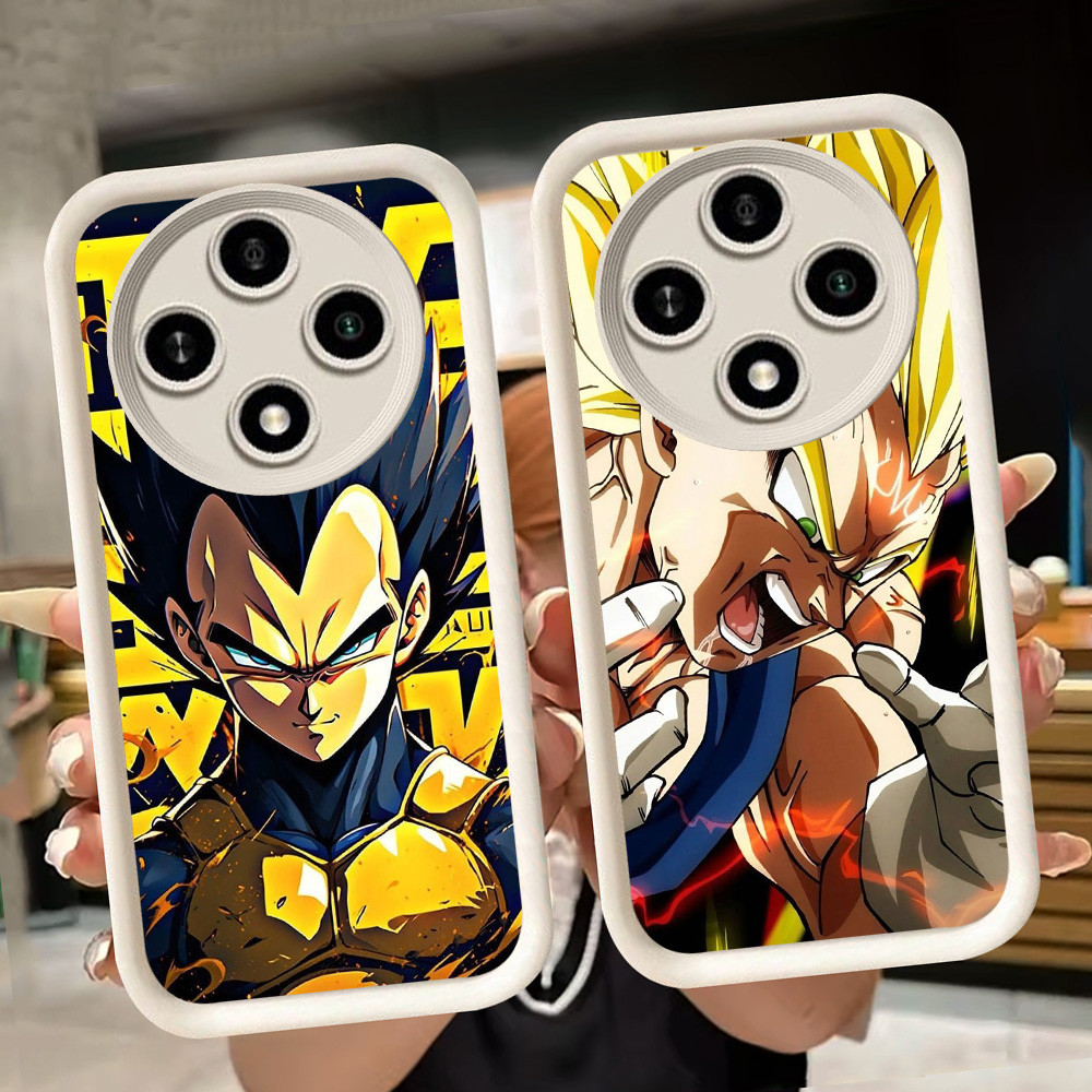 ปลอกอ่อนสําหรับ Xiaomi Redmi 14C POCO C61 C75 A3 A3X X3 NFC X7 Pro 5G สีขาว Q66 Dragon Ball Vegeta