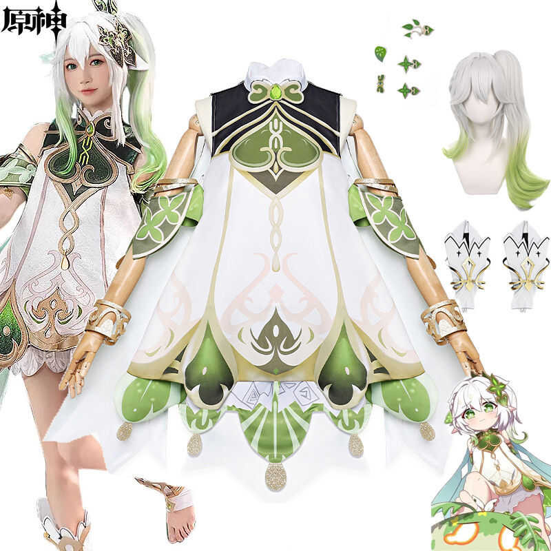 Genshin Impact Nahida Costume Grass God Nahida Buer Cosplay Dress Uniform Sets Lovely Girl Lolita D