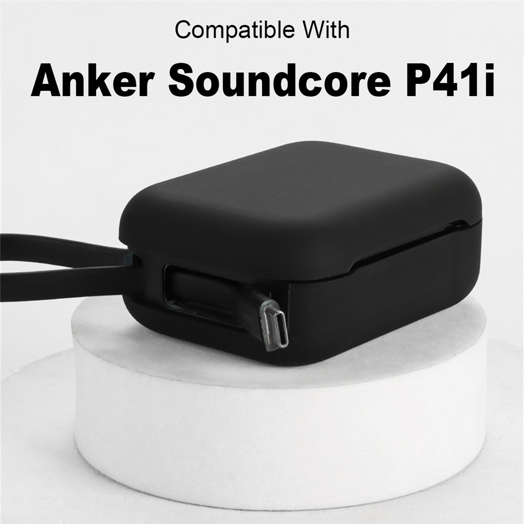 หูฟังซิลิโคนป้องกันสําหรับ Anker Soundcore P41i ล้างทําความสะอาดได้ป้องกันฝุ่น Soft Sleeve Soft Shel