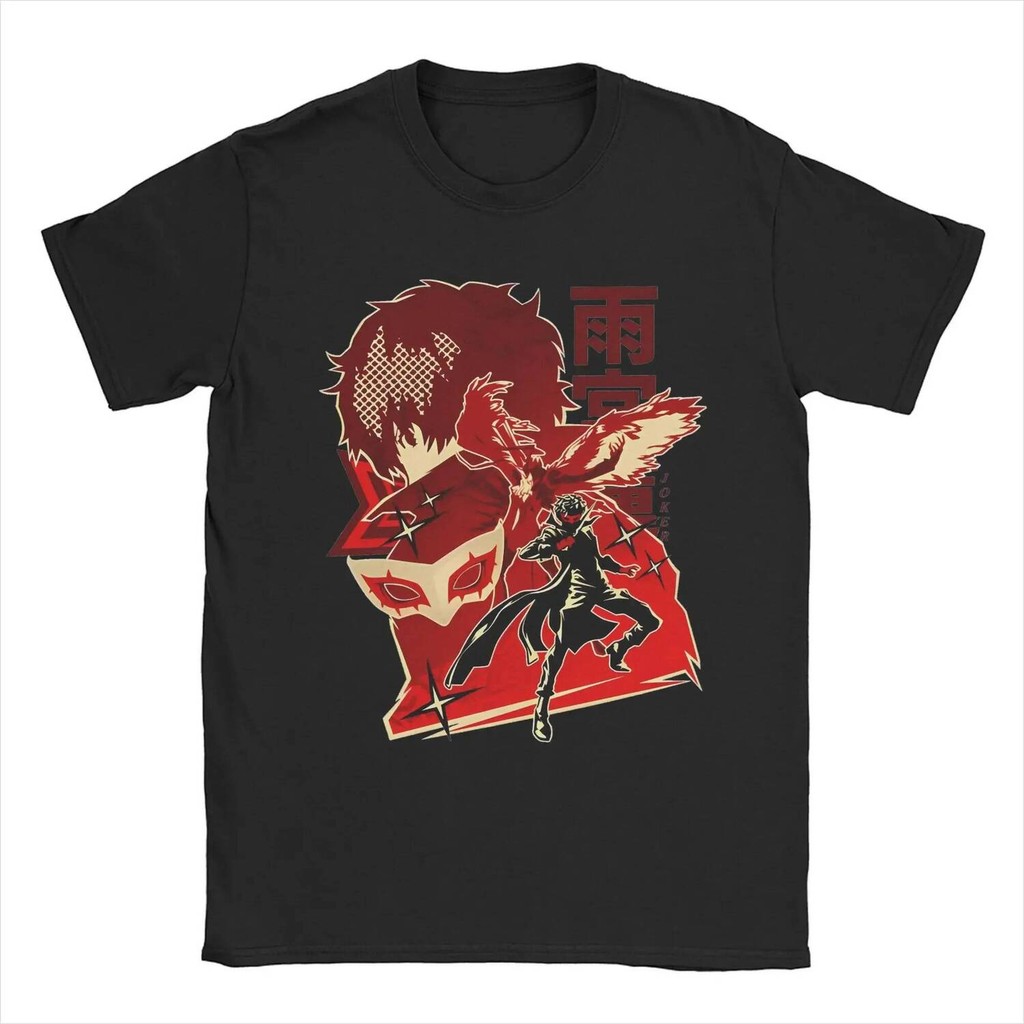 เสื้อลูกเรือPersona 5 The Phantom Thieves of Hearts Leader T เสื้อแขนสั้นสำหรับผู้หญิง ของขวัญเจ๋งๆ