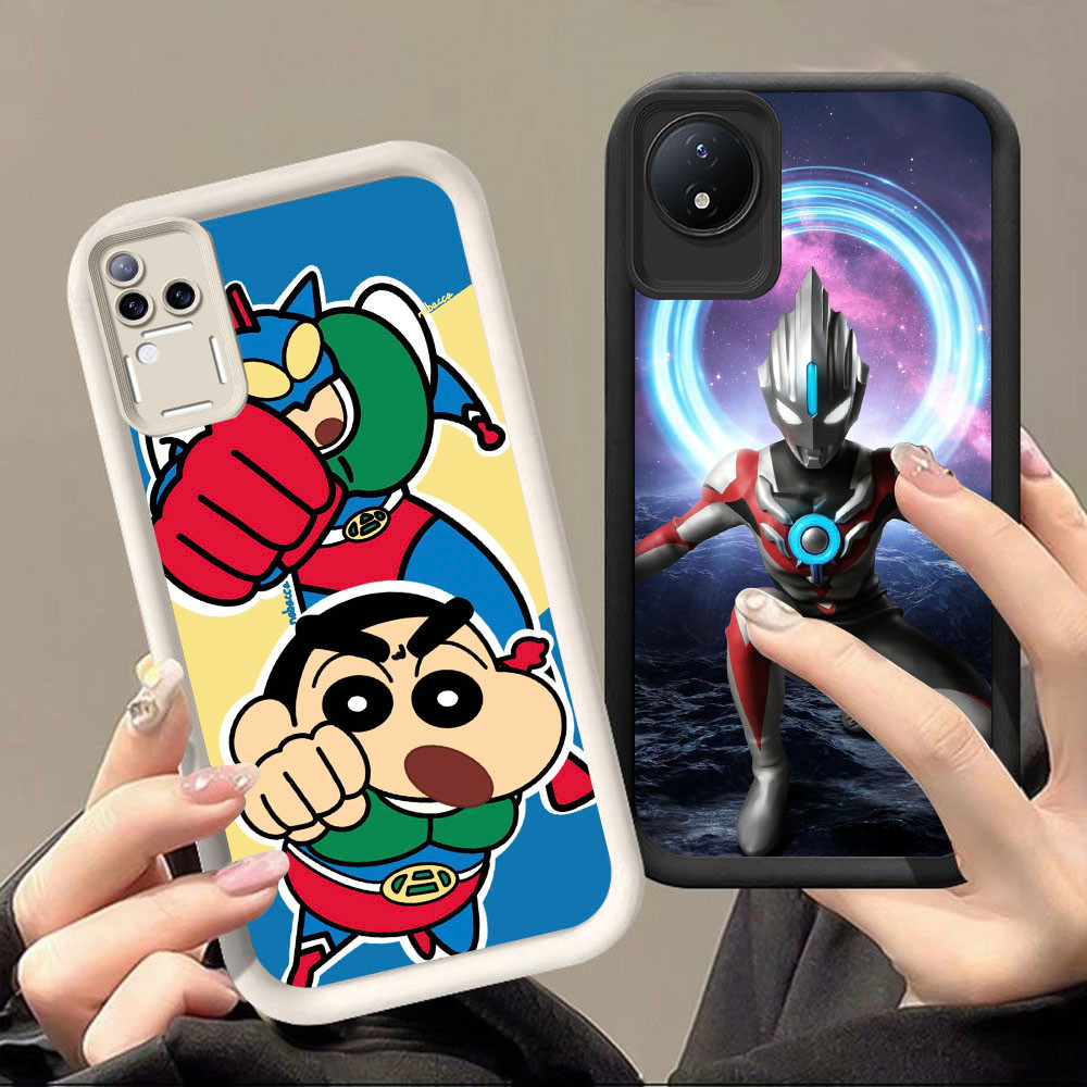 DF-106 Ultraman หรูหราปลอกอ่อนสําหรับ VIVO Y02 Y02a Y02t V30 Y29 V30E V50 Pro