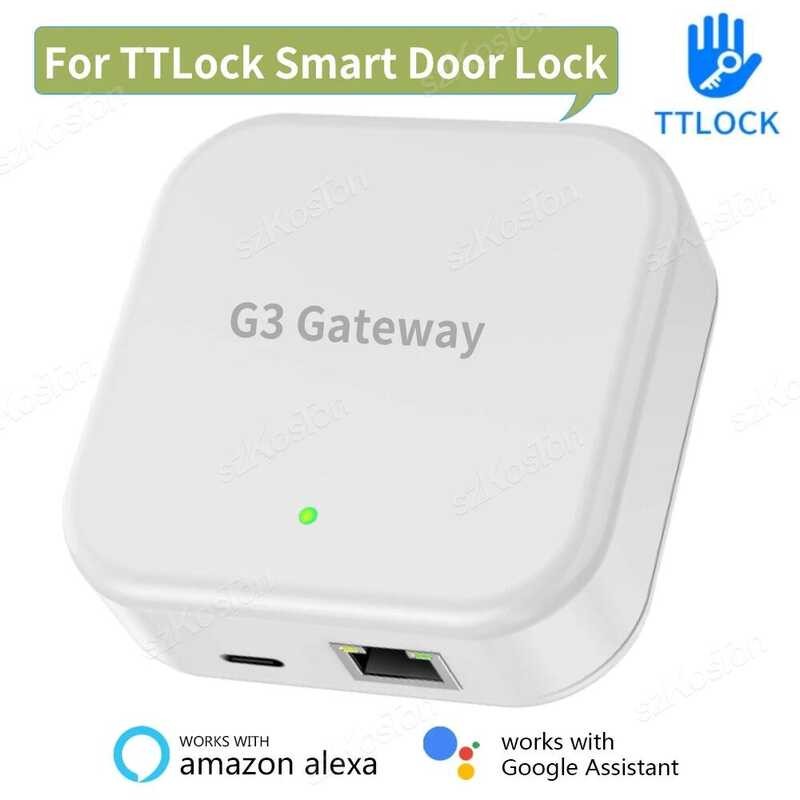 TTLock G3 แบบมีสายเกตเวย์ Hub Home Bridge สําหรับ TTLOCK APP สมาร์ทประตูล็อครีโมทปลดล็อค Vo Control 