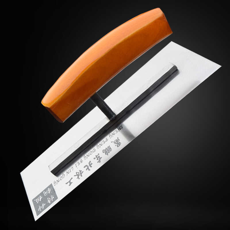 จิตรกรเหล็ก Trowel โค้งจับแผ่นเหล็กโค้ง Handle Trowel Whitening E Cement Scraper Putty เครื่องมือ Sc
