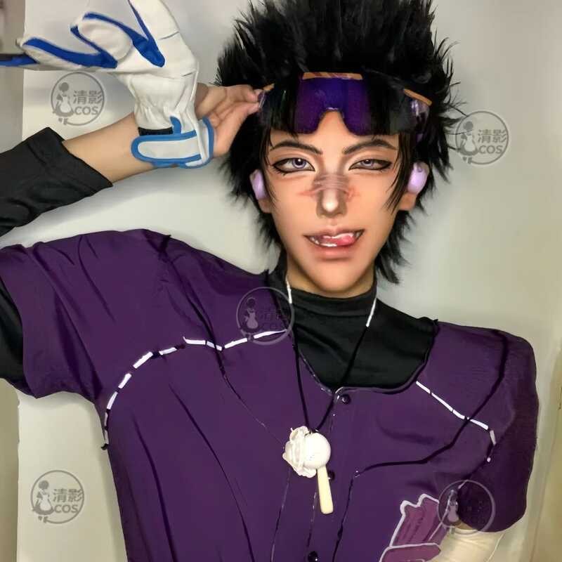 ชุดคอสเพลย์กีฬาเบสบอล Fifth BLK Ganji Gupta พร้อมวิกผมและรองเท้า สำหรับการแสดงและสวมใส่ง่าย