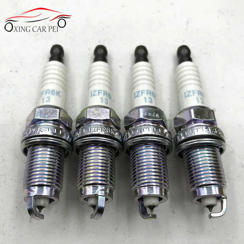 ชิ้น 4 อิริเดียมหัวเทียนสำหรับ Honda Izfr6k-11S 5266 Izfr6k-11 6994 Izf
