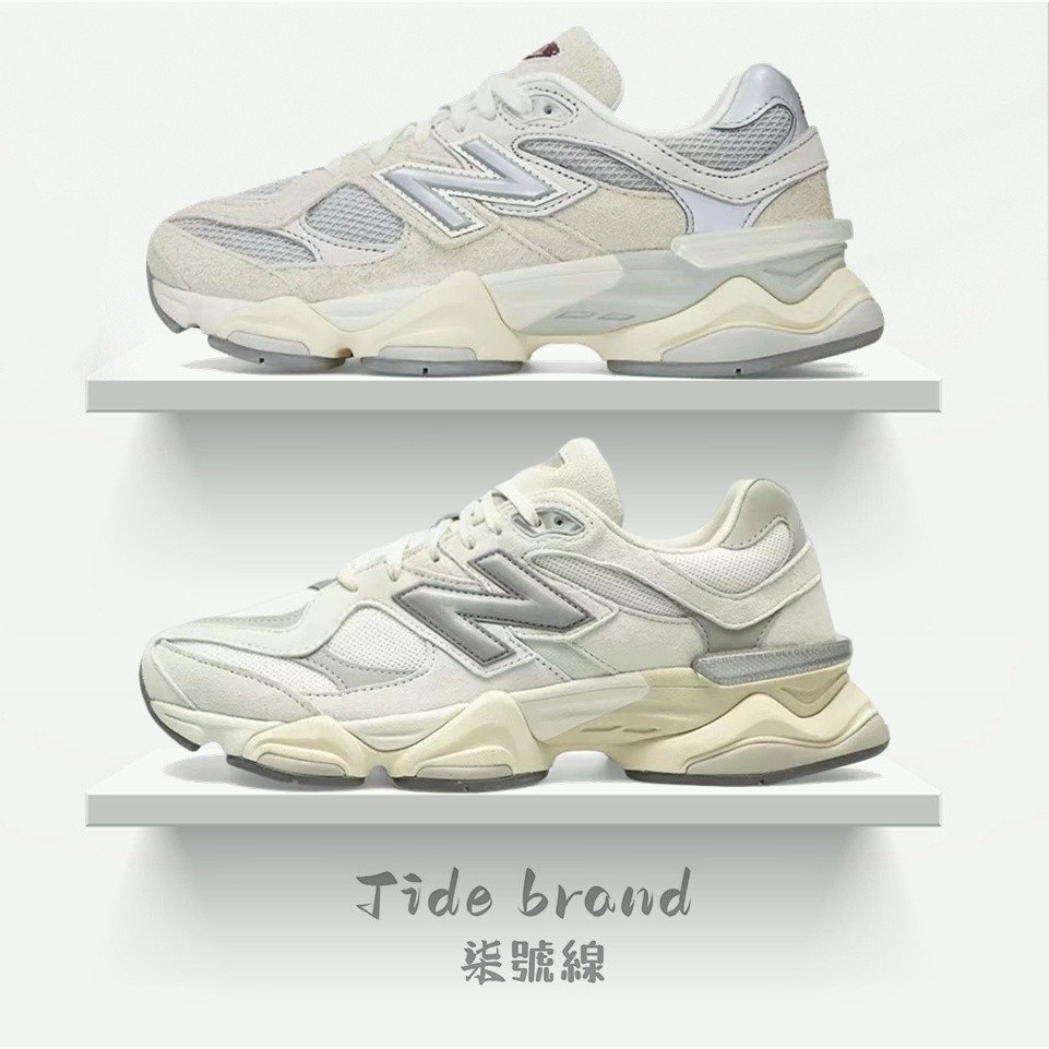 New Balance No. 7-new NB 9060 รองเท้าผ้าใบลําลอง สีเทา สีขาว U9060ECA U9060LNY 615U