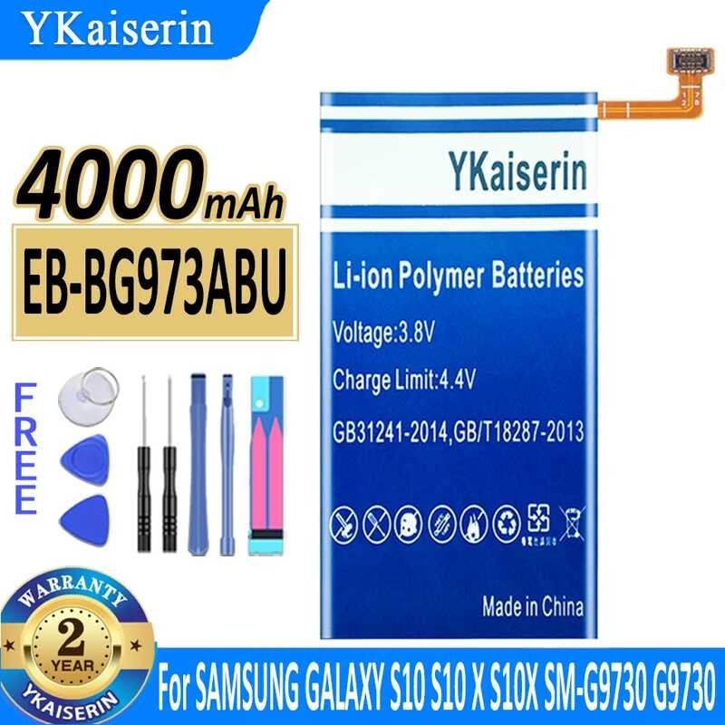 YKaiserin EB-BG973ABU 4000mAh แบตเตอรี่สำหรับ Samsung Galaxy S10 S10X SM-G9730 SM-G973F G973A