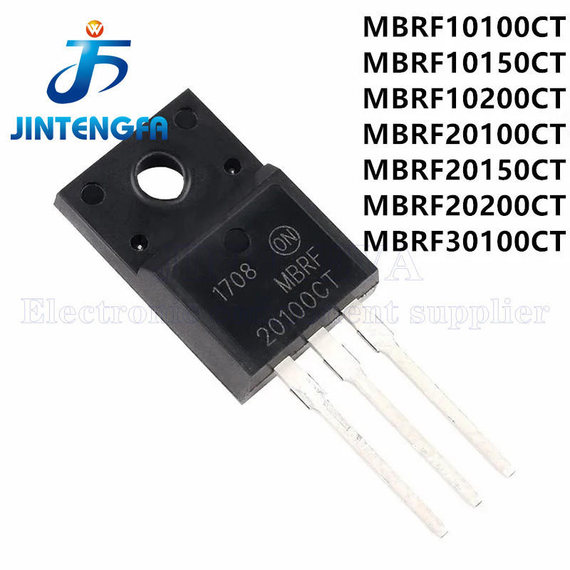 10pcs MBR10100 MBR20100 MBRF20200CT MBR20200CT MBRF20200CT MBRF30150CT TO220 Schottky ไดโอดทรานซิสเตอร์ DIP 10/20/30A 100V 200V