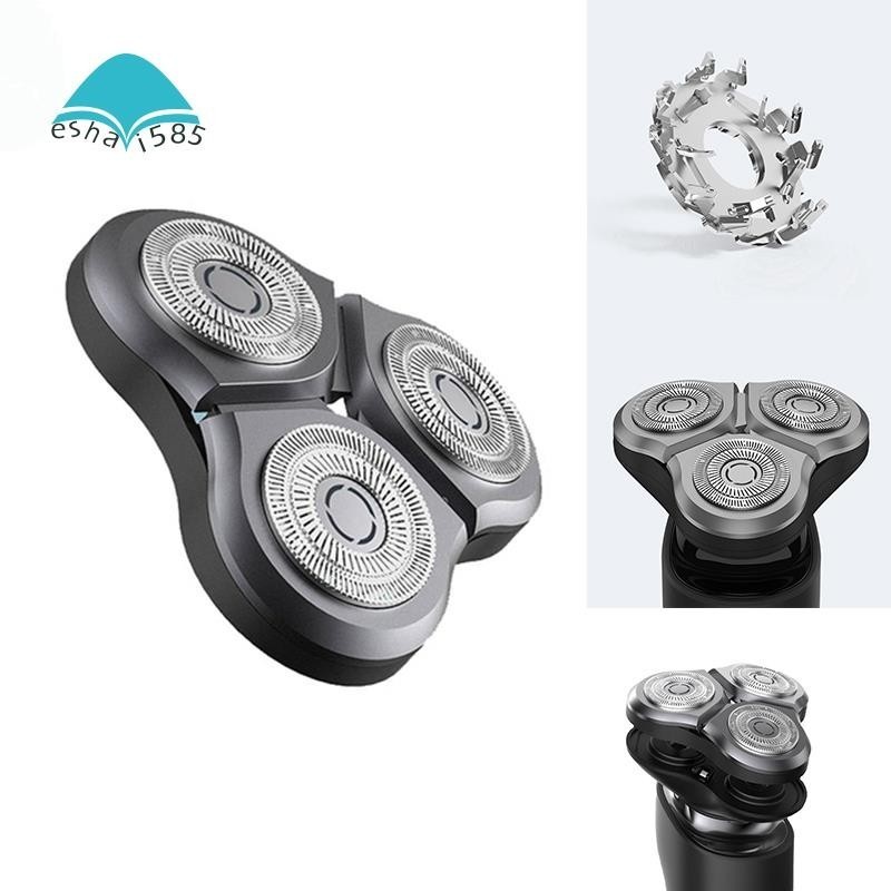 Eshai585 เปลี่ยนหัวโกนสําหรับ XIaomi Mijia S500 S500C S300 เครื่องโกนหนวดไฟฟ้ามีดโกนใบมีดแห้งเปียกเ