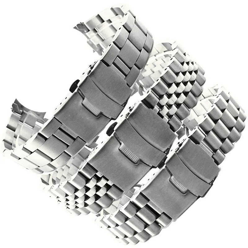 Solid For Stainless Steel Band 20Mm 22Mm Men's Sports Strap Srpd Skx007skx00 Srpd63k1 Jubilee Curve