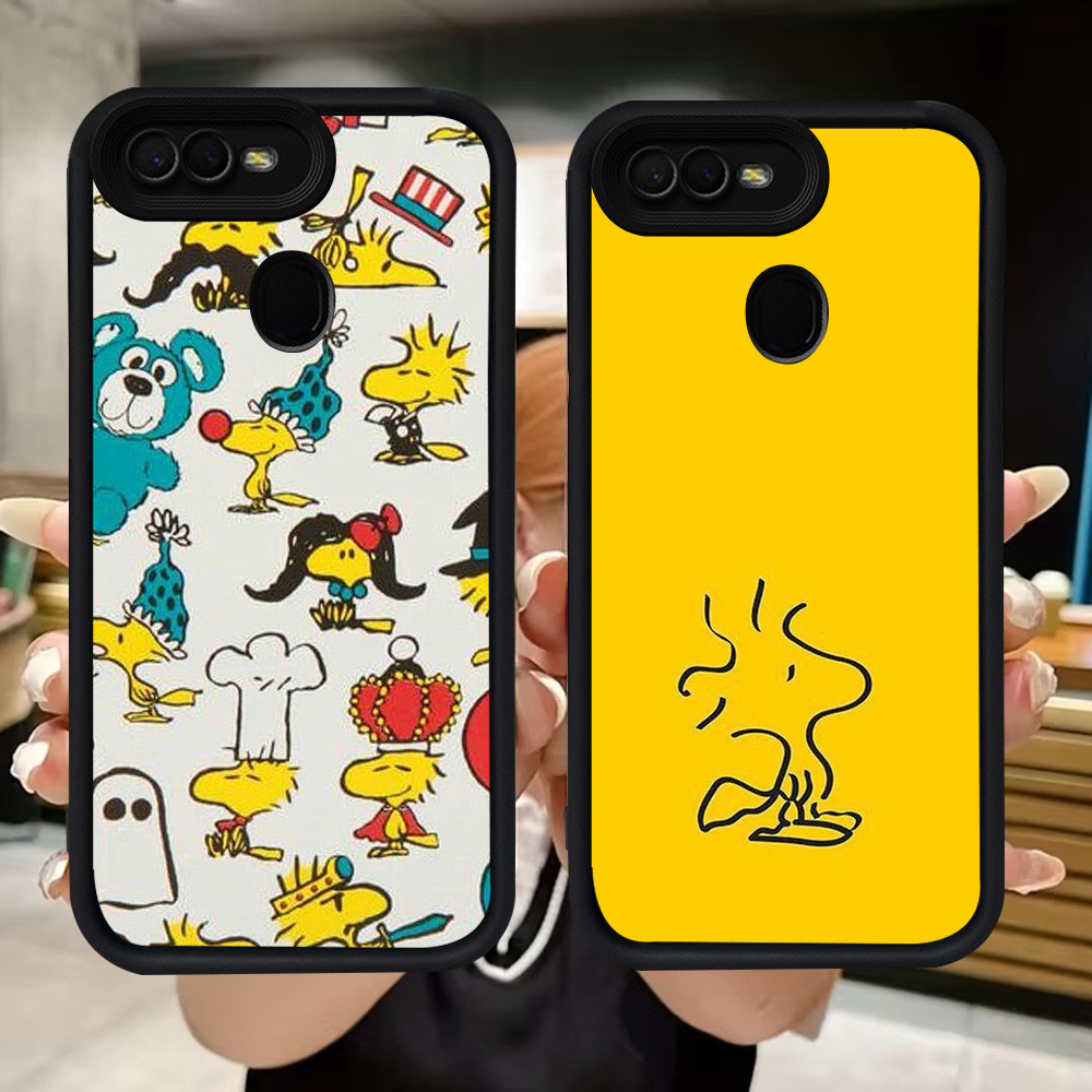 Q43 Woodstock soft Casing สําหรับ OPPO A5 A1K A12E A12 A5S A7 F9 Pro A12s A11K F5 A3S F7