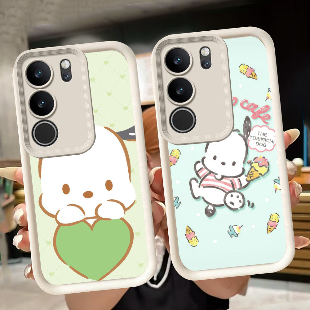 ปลอกอ่อนสําหรับ VIVO Y29 Y81s Y200e V29E V27E V27 Y300 Y100 Y19S Y81 V29 V40 Lite Pro 5G สีขาว Q6 Po