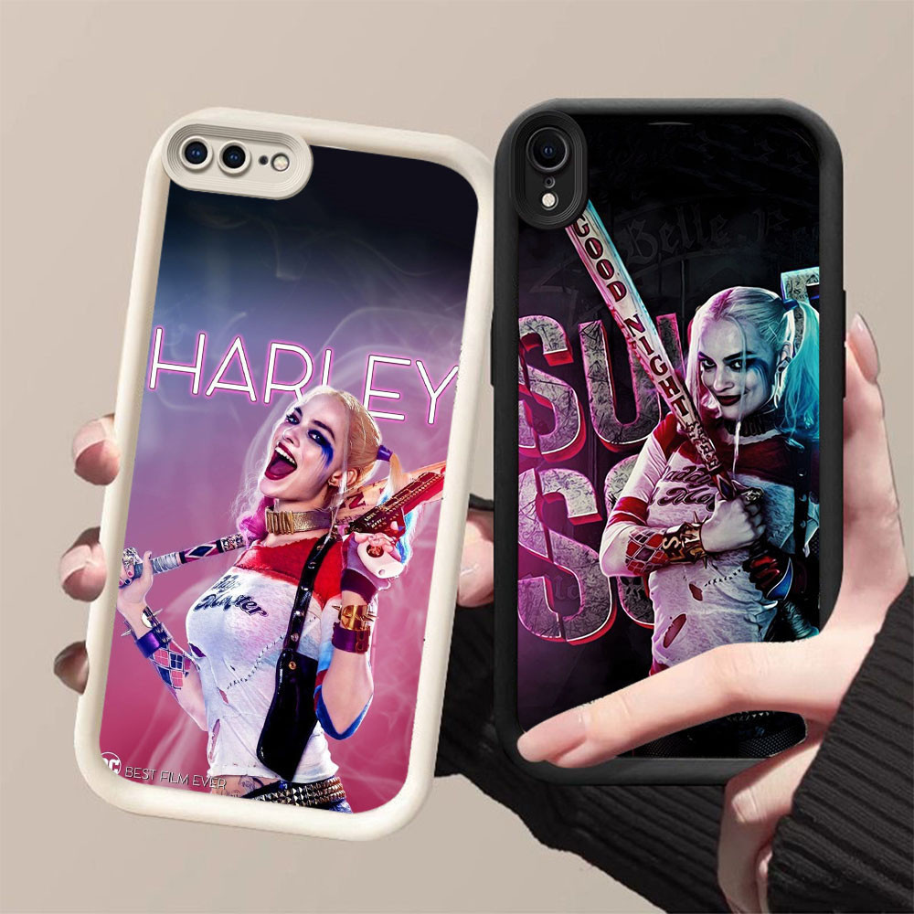 MK-68 Harley Quinn & Joker ปลอกซิลิโคนอ่อนนุ่มสําหรับ iPhone XR X XS 6 7 8 Max Plus