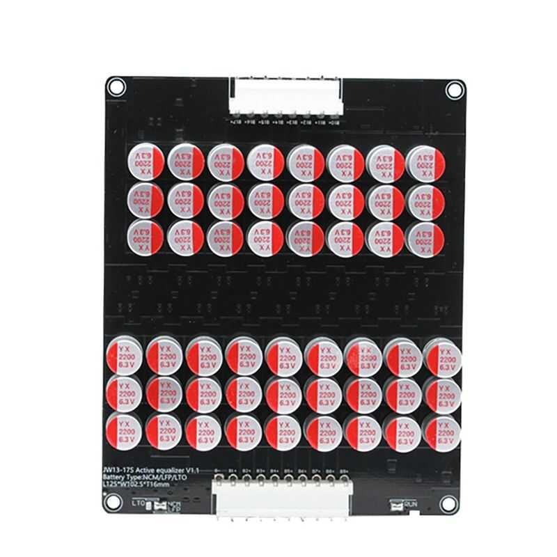 ❤ 5A Balance Li-Ion Lifepo4 Lto Active Lithium Battery Equalizer Balancer Plate Capacitor 48V 6