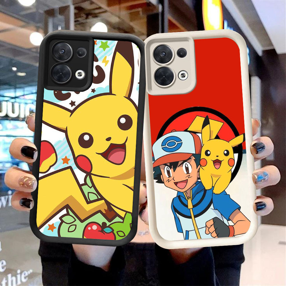 MK-92 Pokemon ปลอกซิลิโคนอ่อนนุ่มสําหรับ OPPO F21 F21S Reno 7 7Z 8 8Z Lite Pro