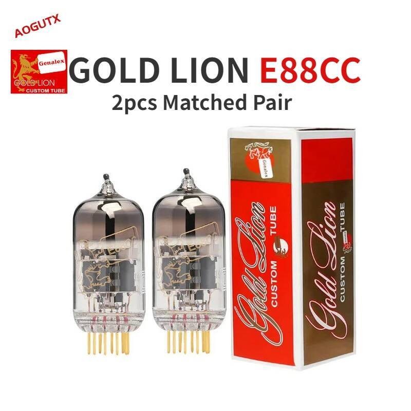 GOLD LION E88CC 6922 สูญญากาศอัพเกรด 6922 E88CC ECC88 6DJ8 6N11 HIFI Audio วาล์วอิเล็กทรอนิกส์หลอดเค
