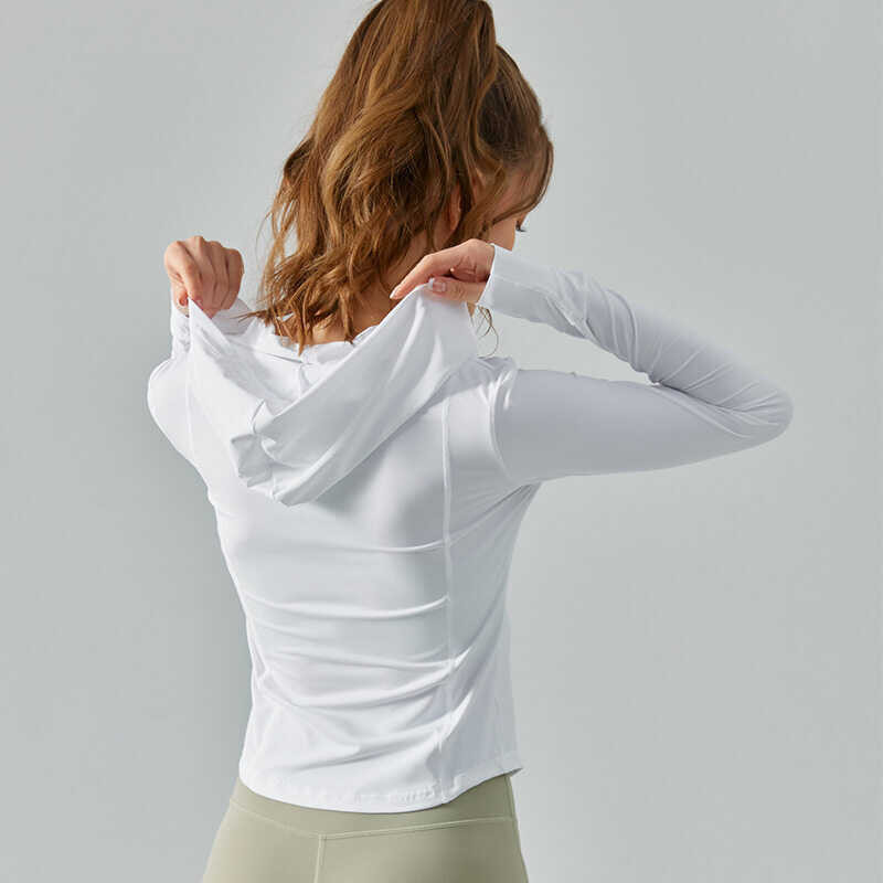 ❤ Hoppe Fumeng Women's Sun Protection Yoga Sports Jacket Cool Fabric Slim Running Fiess