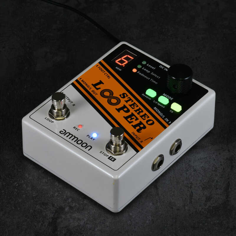 ➧ บอร์ดกีตาร์ Ammoon STEREO LOOPER ลูปบันทึกเสียงกีตาร์เอฟเ